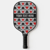 Aangepaste tekst voor kaartspeler pickleball paddle (Voorkant)