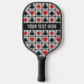 Aangepaste tekst voor kaartspeler pickleball paddle (Achterkant)