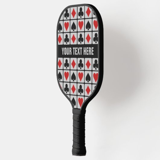 Aangepaste tekst voor kaartspeler pickleball paddle (Links)