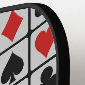 Aangepaste tekst voor kaartspeler pickleball paddle (Links Detail)