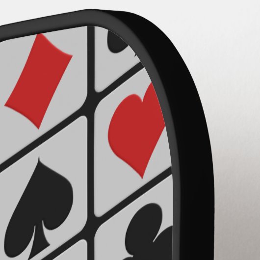 Aangepaste tekst voor kaartspeler pickleball paddle (Links Detail)