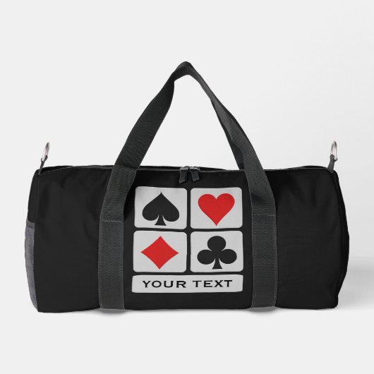 Aangepaste tekst voor kaartspeler plunjezak (Achterkant)