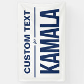 Aangepaste tekst voor Kamala Spandoek (Verticaal)