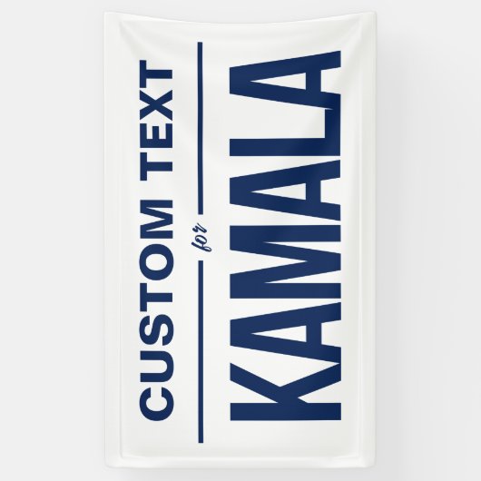 Aangepaste tekst voor Kamala Spandoek (Verticaal)