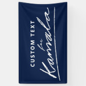 Aangepaste tekst voor Kamala Spandoek (Verticaal)