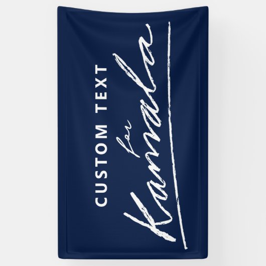 Aangepaste tekst voor Kamala Spandoek (Verticaal)