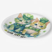Aangepaste tekst voor katten papieren bordje (Gekanteld)