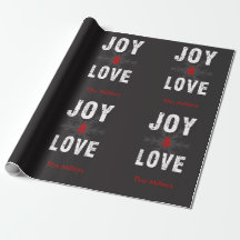 Aangepaste tekst voor kerstfeestdagen in Joy & Lov