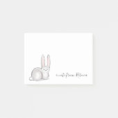Aangepaste tekst voor kleine bunny Rabbit Post-it® Notes (Voorkant)