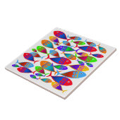 Aangepaste tekst voor kleurrijke vis tegeltje (Zijkant)