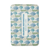 Aangepaste tekst voor koraalzeewier badmat (Voorkant Verticaal)