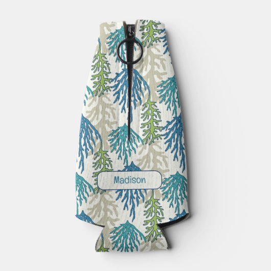 Aangepaste tekst voor koraalzeewier flesjeskoeler (Achterkant)