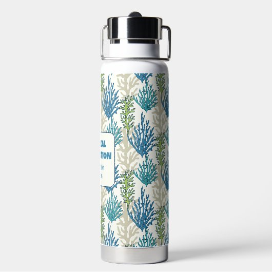 Aangepaste tekst voor koraalzeewier waterfles (Achterkant)