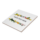 Aangepaste tekst voor lijst van leemonen en vrucht tegeltje (Zijkant)