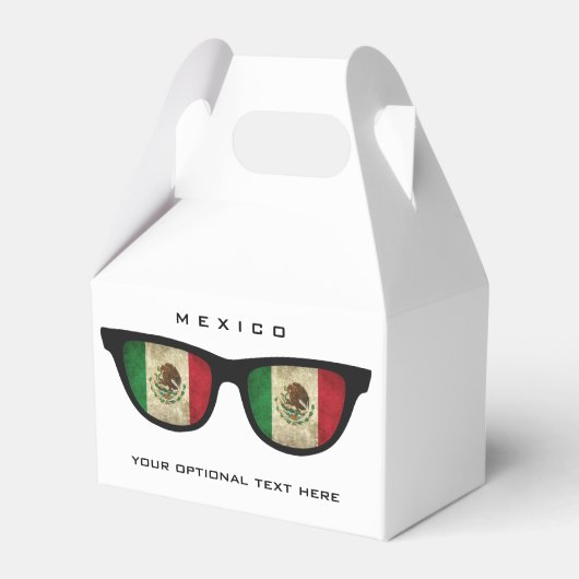 Aangepaste tekst voor Mexicaanse schaduwen en kleu Bedankdoosjes (Voorkant Zijde)