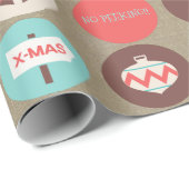 Aangepaste tekst voor moderne kerstfeestdagen cadeaupapier (Rol Hoek)