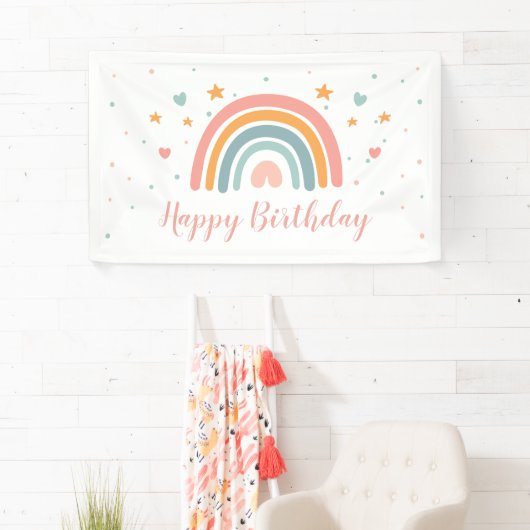 Aangepaste tekst voor moderne regenboogbanner spandoek (Insitu)