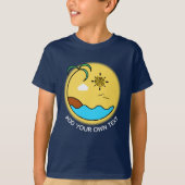 Aangepaste tekst voor moderne zomervakantie t-shirt (Voorkant)