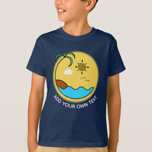 Aangepaste tekst voor moderne zomervakantie t-shirt