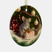 Aangepaste tekst voor muizen/handsloos metalen ver keramisch ornament (Rechts)