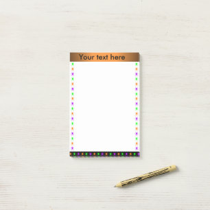 Aangepaste tekst voor multi-heldere spinnen post-it® notes