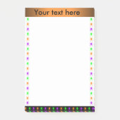 Aangepaste tekst voor multi-heldere spinnen post-it® notes (Voorkant)