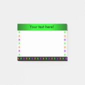 Aangepaste tekst voor multi-heldere spinnen post-it® notes (Voorkant)