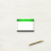 Aangepaste tekst voor multi-heldere spinnen post-it® notes (Op bureau)