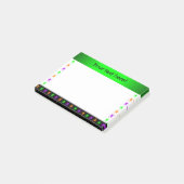 Aangepaste tekst voor multi-heldere spinnen post-it® notes (Schuin)