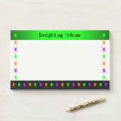 Aangepaste tekst voor multi-heldere spinnen post-it® notes (Op bureau)