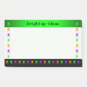 Aangepaste tekst voor multi-heldere spinnen post-it® notes (Voorkant)