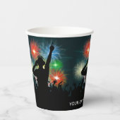 Aangepaste tekst voor Music DJ Papieren Bekers (Voorkant)