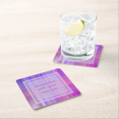 Aangepaste tekst voor Paarse boog Kartonnen Onderzetters (Insitu)