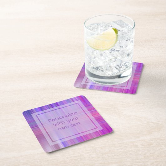 Aangepaste tekst voor Paarse boog Kartonnen Onderzetters (Insitu)