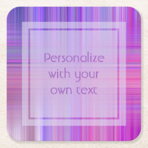 Aangepaste tekst voor Paarse boog Kartonnen Onderzetters