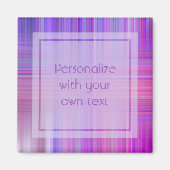 Aangepaste tekst voor Paarse boog Magneet (Voorkant)