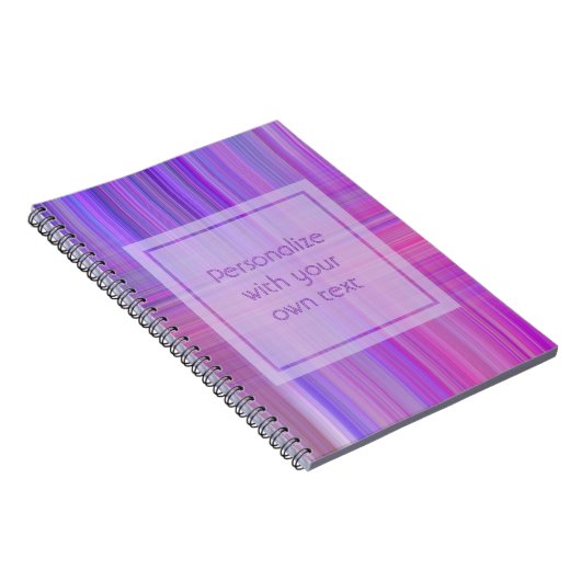 Aangepaste tekst voor Paarse boog Notitieboek (Rechterzijde)