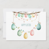 Aangepaste tekst voor paaseierboom feestdagenkaart (Voorkant)