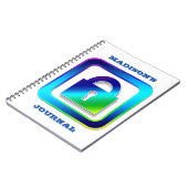 Aangepaste tekst voor padlock notitieboek (Linkerzijde)