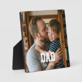 Aangepaste tekst voor papa in moderne stijl fotoplaat (Voorkant)
