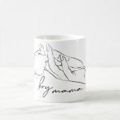 Aangepaste tekst voor peuters en meisjes koffiemok (Center)