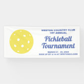 Aangepaste tekst voor Pickleball Tournament Aangep Spandoek (Horizontaal)