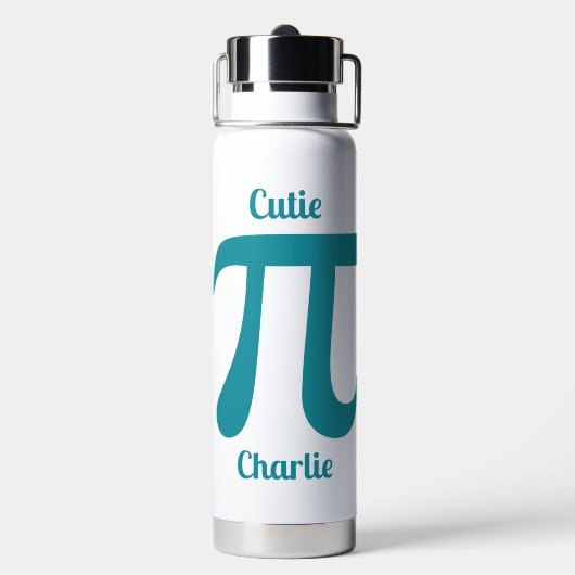 Aangepaste tekst voor pi's/Cutie Pi's en kleur Waterfles (Achterkant)