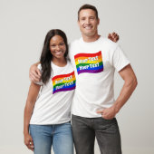 Aangepaste tekst voor regenboogvlag Gay Pride tot T-shirt (Unisex)