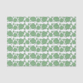 Aangepaste tekst voor Shamrock Pattern Tissuepapier (Voorkant)