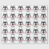 Aangepaste tekst voor Siberian Husky Cadeaupapier (Vlak)