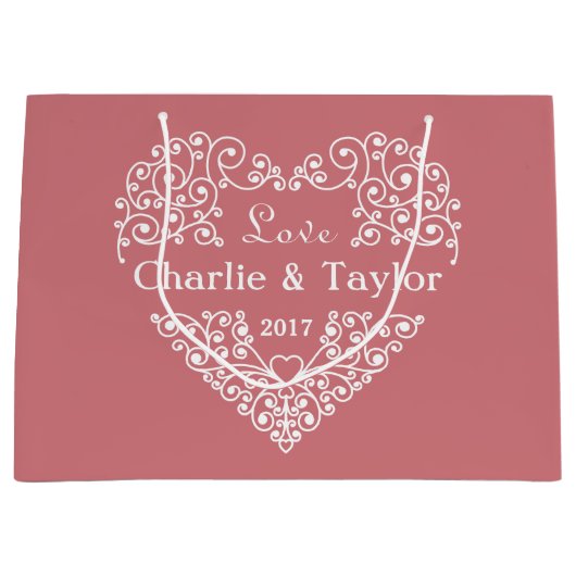 Aangepaste tekst voor sierdoeleinden grote cadeau groot cadeauzakje (Voorkant)