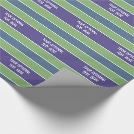 Aangepaste tekst voor stripes Pattern-verpakkingpa Cadeaupapier