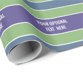 Aangepaste tekst voor stripes Pattern-verpakkingpa Cadeaupapier (Rol Hoek)
