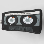 Aangepaste tekst voor tapetape met Retro Casette Golfheadcover (Voorkant)
